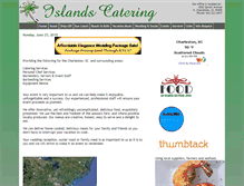 Tablet Screenshot of islandscatering.com